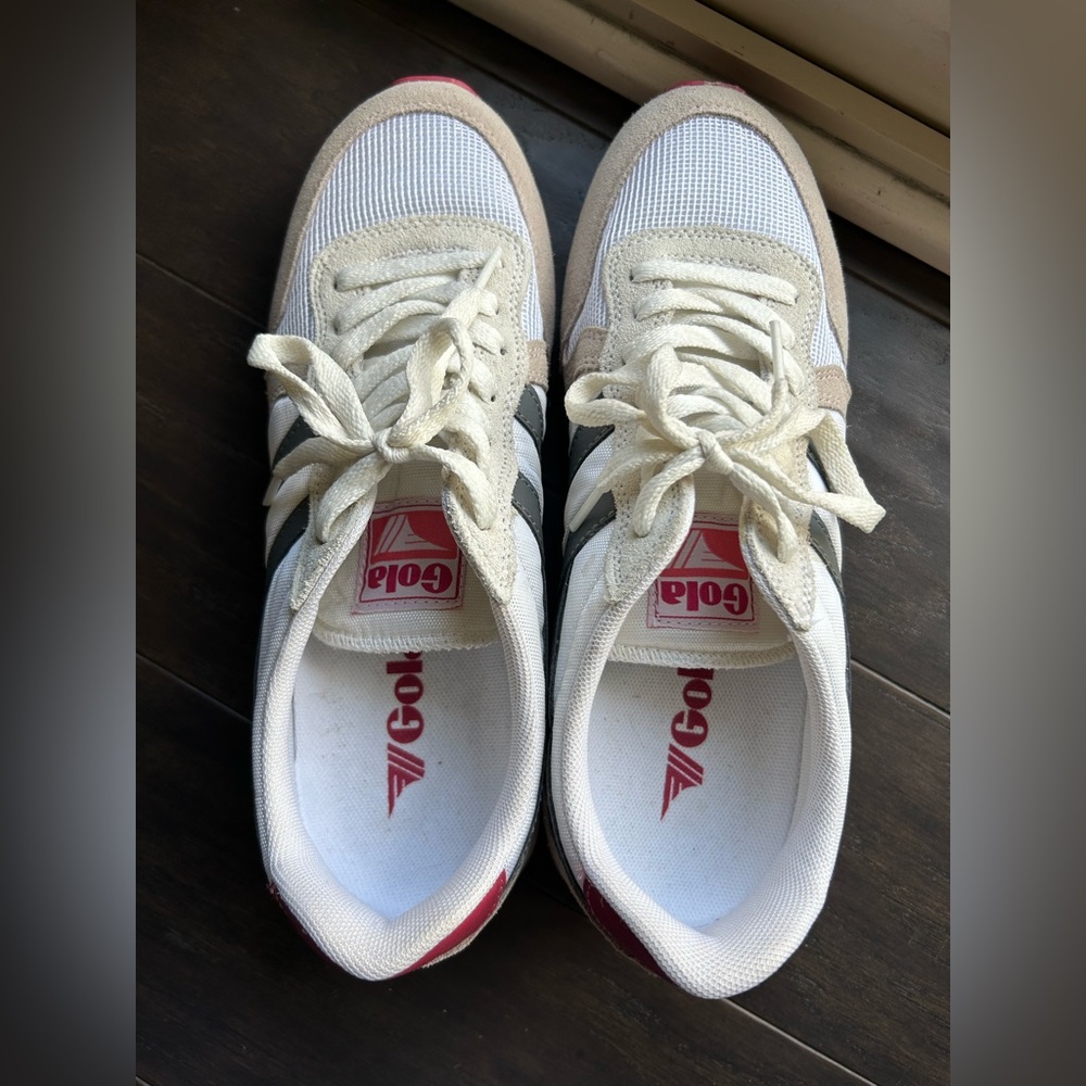 Gola White and Red Sneakers
